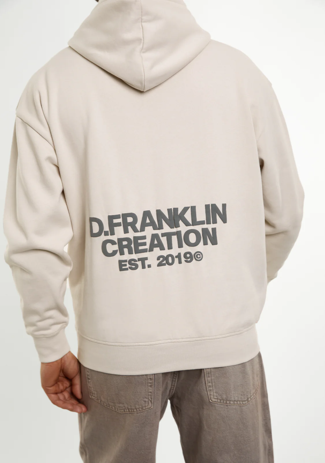 Classic Oversize Hoodie Ice Grey - Image 5