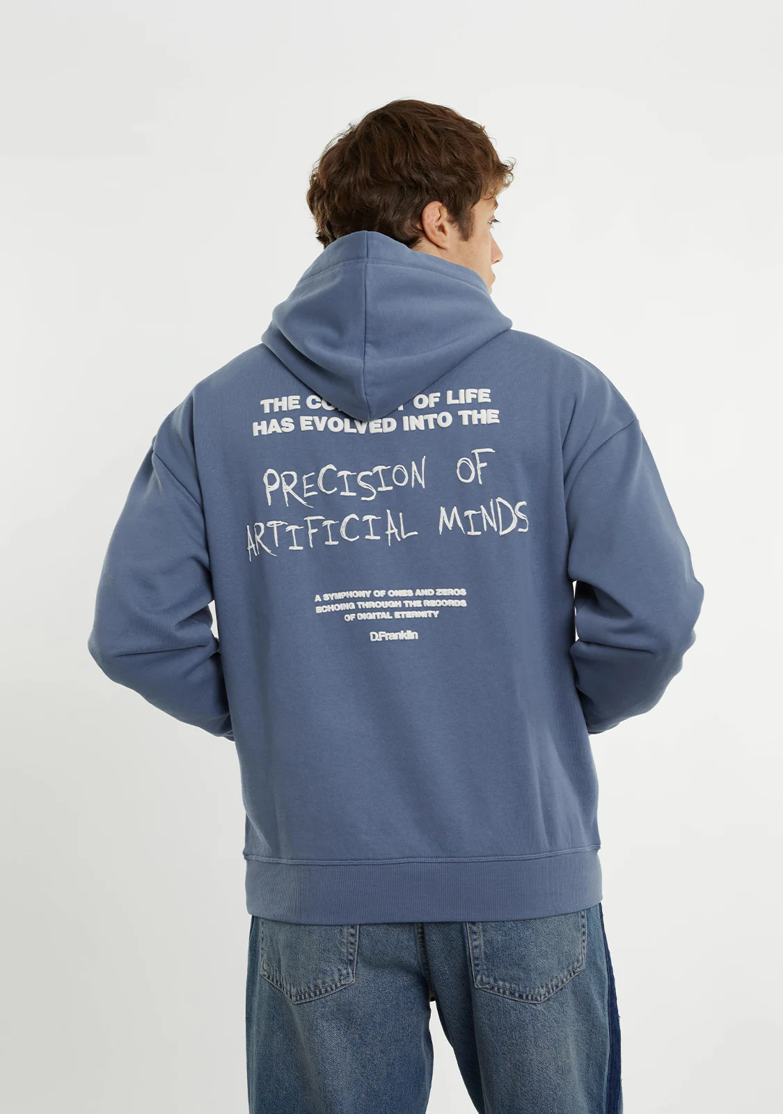Eternity Oversize Hoodie Blue - Image 5