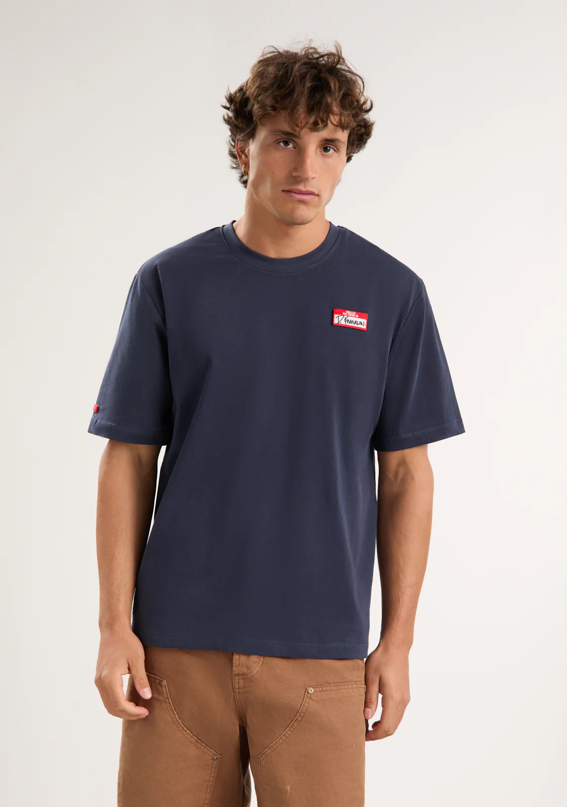 My Name Is Patch T-Shirt Navy - Image 5