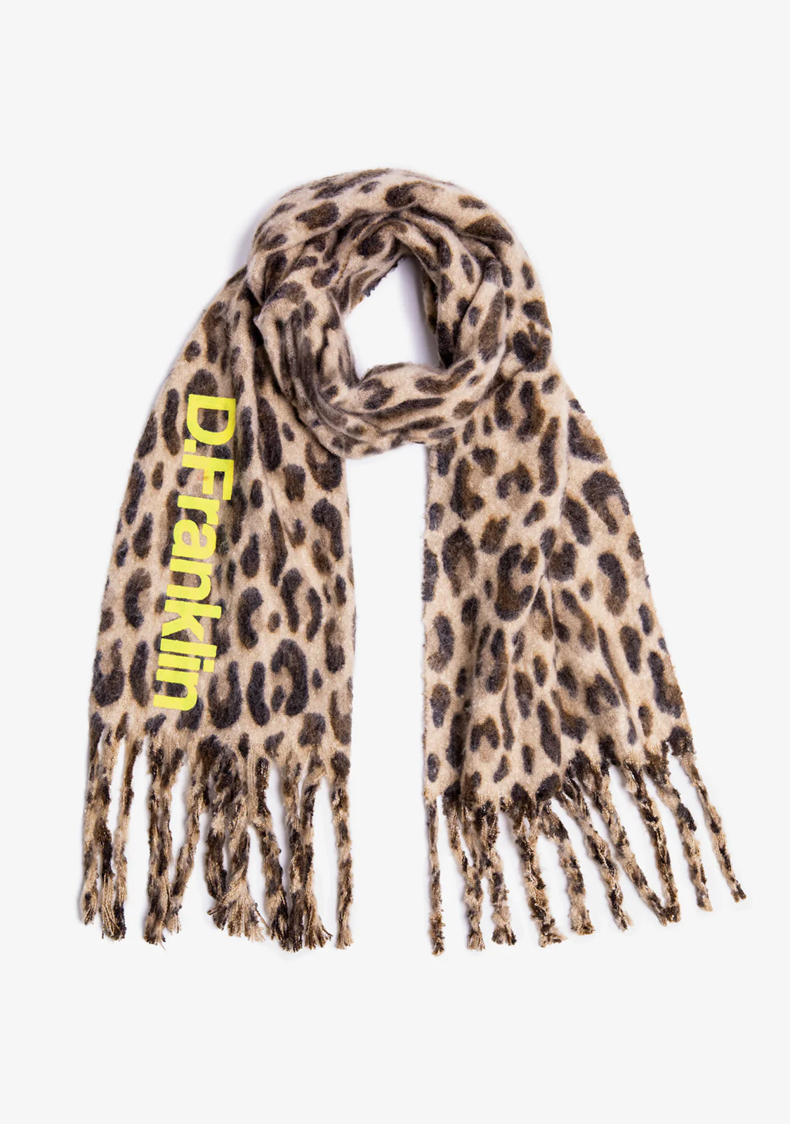 Nordic TRK Leopard Scarf Burgundy - Image 4