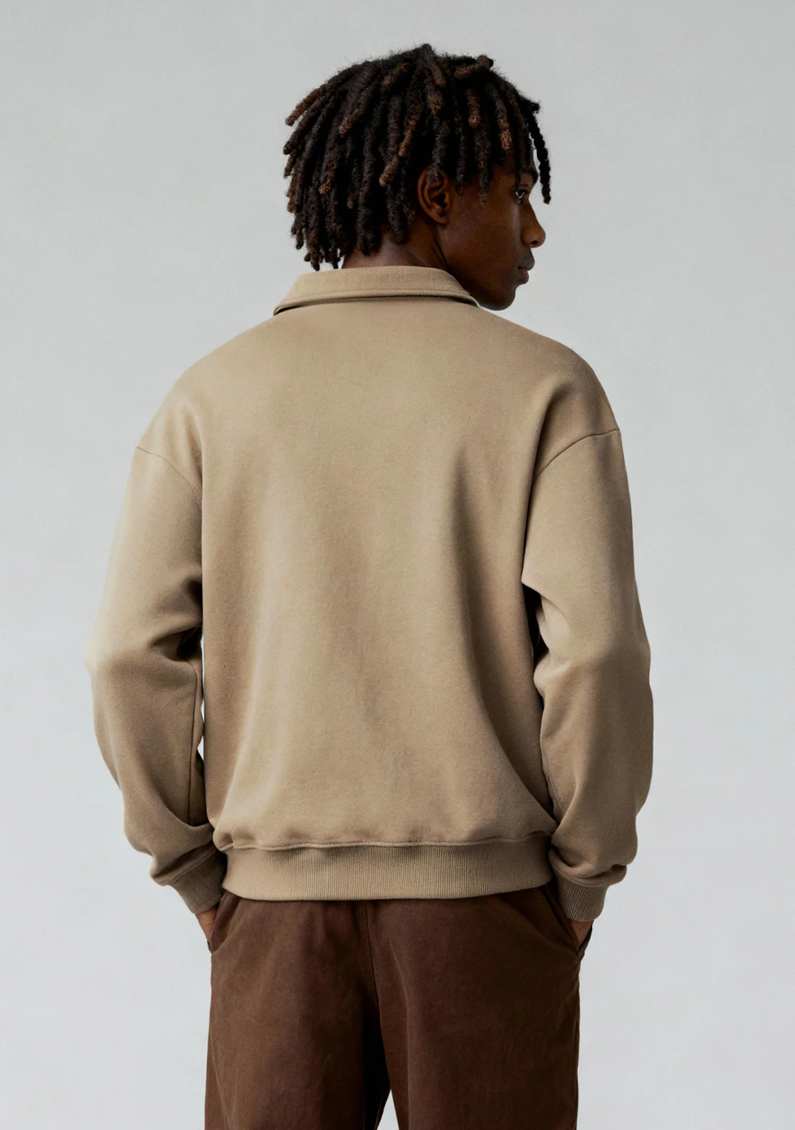 Polo Sweatshirt Sand - Image 4